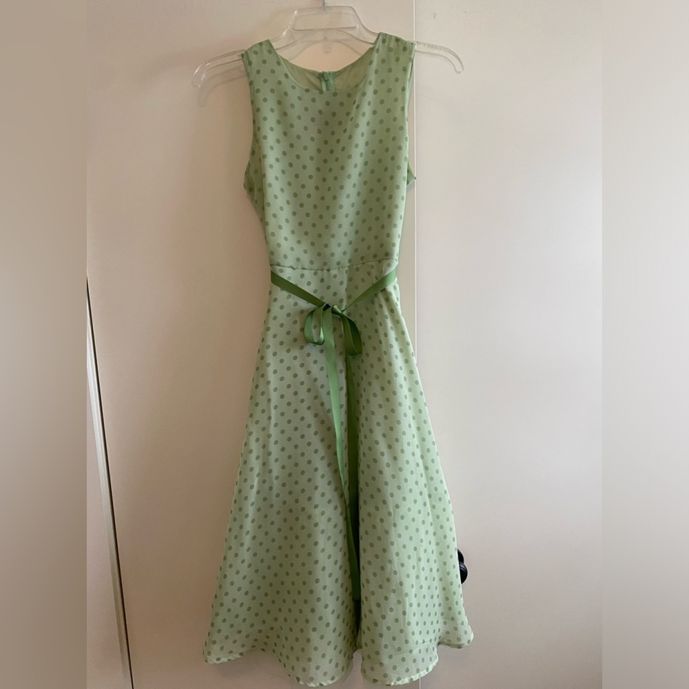 ZOEY GIRL’S POLKA DOT FULL SKIRT DRESS SIZE 16